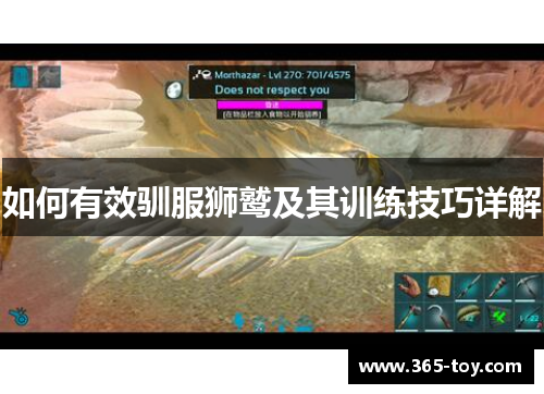 如何有效驯服狮鹫及其训练技巧详解